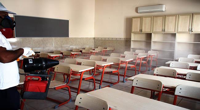 BODRUM'DA SINAV SALONLARI DEZENFEKTE EDİLİYOR