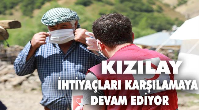 Maske zorunluluğu olan Bingöl’e Kızılay desteği