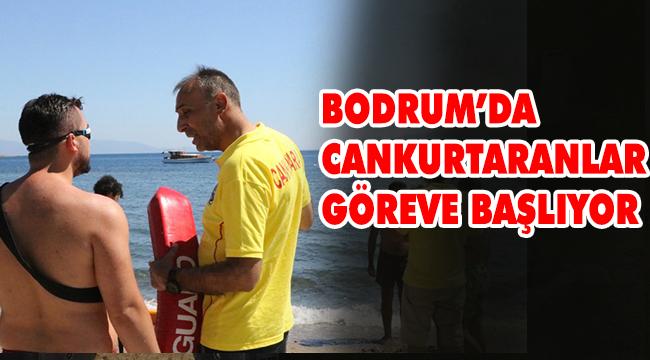BODRUM HALK PLAJLARINDA CANKURTARANLAR GÖREVE HAZIR
