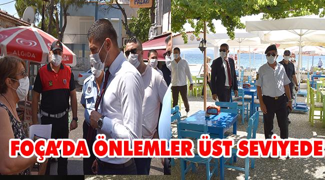 FOÇA’DA KORONAVİRÜS DENETİMLERİ