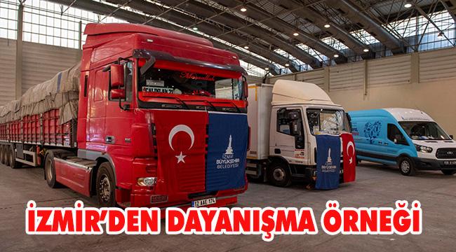 İzmir Büyükşehir Belediyesi'nden Giresun'a yardım