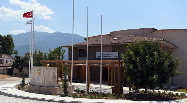 Karaçulha’da parke çalışmasının ardından peyzaj da tamamlandı