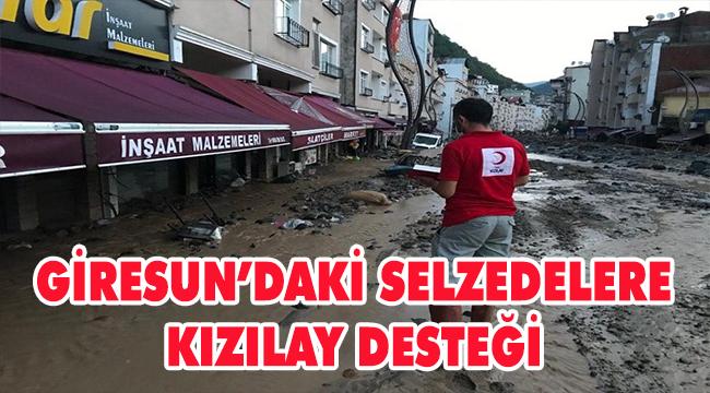 Kızılay ekipleri selzedeleri unutmadı
