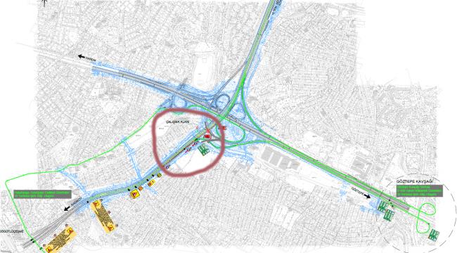 O-1 YOLU UZUNÇAYIR KAVŞAĞI’NDA 3 GECE ÇALIŞMA YAPILACAK