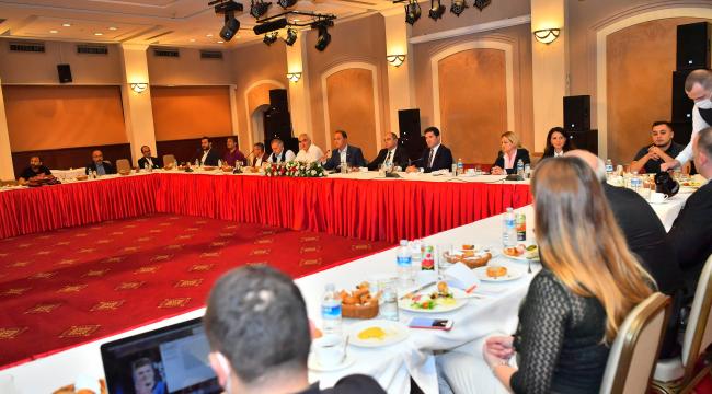 BAŞKAN ÇALIK, TRABZON BASINI İLE BİR ARAYA GELDİ