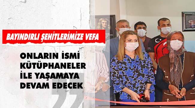 Bayındırlı Şehitlerimizin Adı Kütüphaneler ile Yaşamaya Devam Edecek