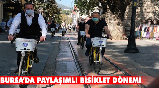 Bursa Büyükşehir Belediyesi paylaşımlı bisiklet sistemini kurdu