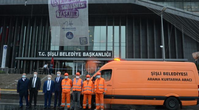 ŞİŞLİ BELEDİYESİ SİVİL SAVUNMA AFET VE KURTARMA EKİBİ DEPREM BÖLGESİNDE