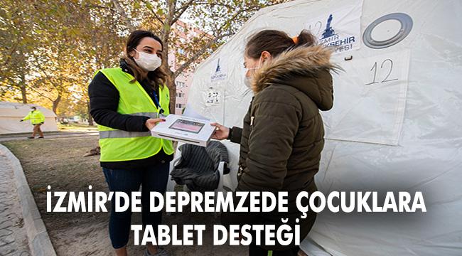 Büyükşehir ekipleri tabletlerin dağıtımına Bayraklı bölgesinden başladı