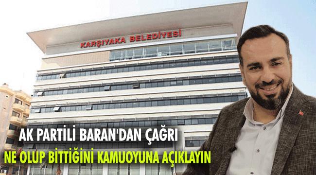 AK PARTİLİ BARAN'DAN CEMİL TUGAY'A KENT A.Ş ÇAĞRISI
