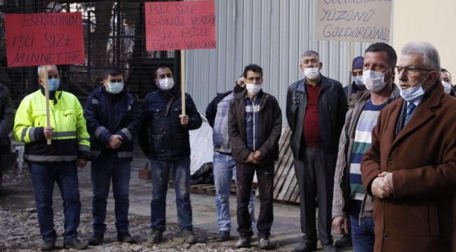 Başkan Eriş, belediye çalışanlarının yeni yılını kutladı