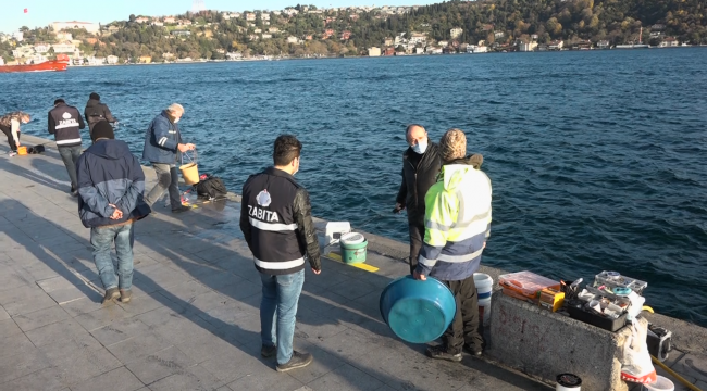 BEŞİKTAŞ BELEDİYESİ OLTA BALIKÇILIĞI YAPAN KOMŞULARINI DENETLEDİ