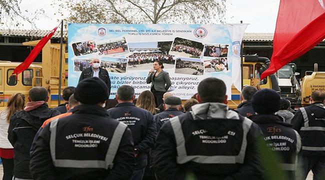 EFES SELÇUK BELEDİYESİ’NDE TOPLU İŞ SÖZLEŞMESİ İMZALANDI