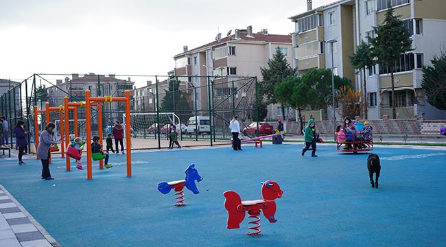 Sabahattin Ali Parkı çocuk sesiyle şenlendi