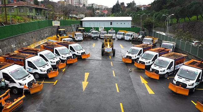 BEŞİKTAŞ BELEDİYESİ KARLA MÜCADELEDE GEREKLİ ÖNLEMLERİ ALDI