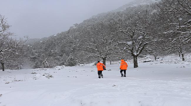 Efeler Belediyesi Kar Mesaisinde