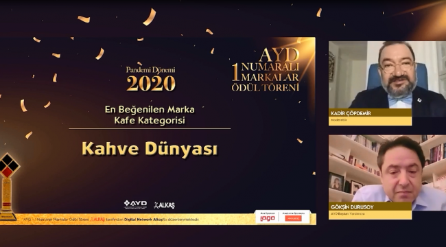 Kahve Dünyası’na En İyi Kafe Kategorisi’nde AYD Ödülü