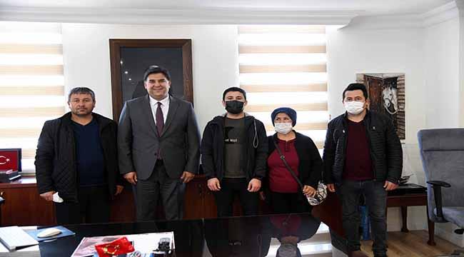 Muhtarlar Karaca’ya teşekkür ziyareti gerçekleştirdi