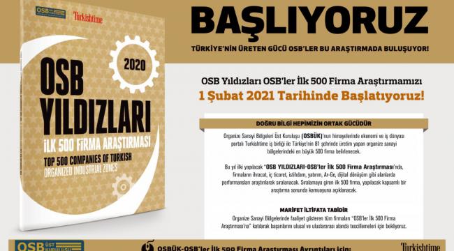 OSB’lerin “Yıldızları” seçilecek