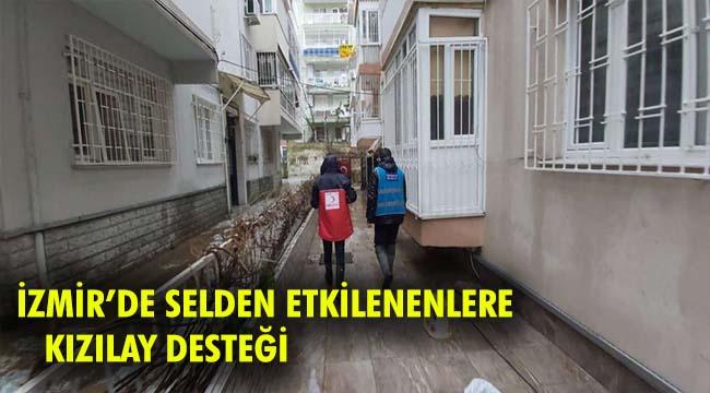 SELDEN ETKİLENENLERE KIZILAY DESTEĞİ