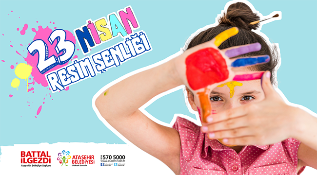 ATAŞEHİRLİ ÇOCUKLAR “ÇOCUK BAYRAMINI” RESMEDİYOR