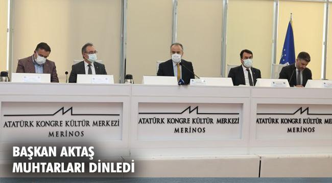 Başkan Aktaş Osmangazi ilçesindeki mahalle muhtarıyla buluştu