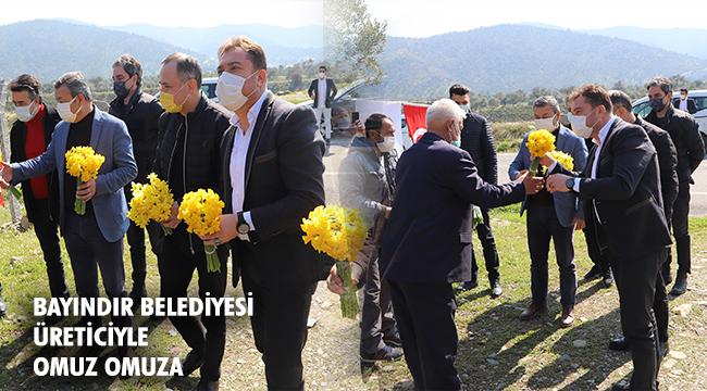 Bayındır&#039;da üreticinin yüzü güldü