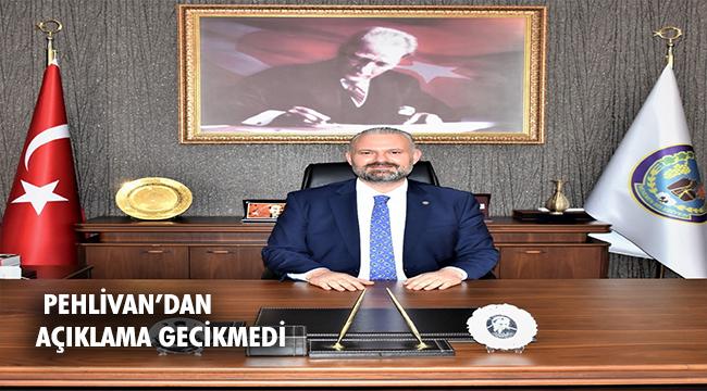 PEHLİVAN&#039;DAN KAMUOYUNA AÇIKLAMA