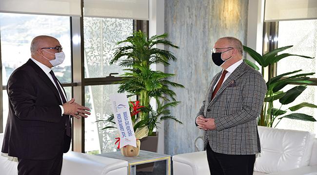 Rektör Ataç&#039;tan Başkan Ergün&#039;e Hayırlı Olsun Ziyareti