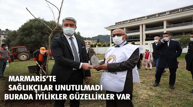 SAĞLIKÇILAR ANISINA FİDAN DİKİLDİ