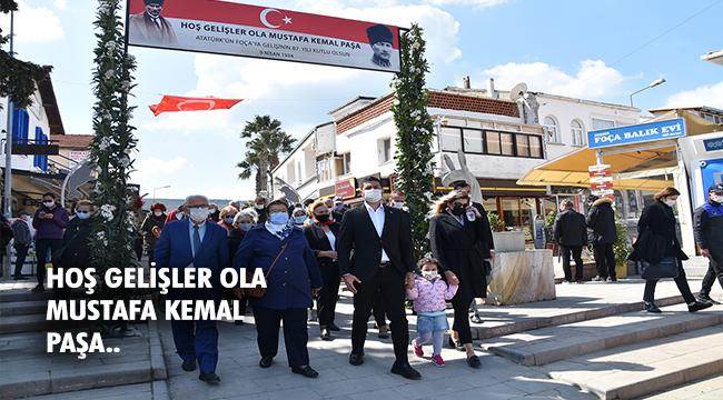 ATATÜRK'ÜN FOÇA'YA GELİŞİNİN 87. YILI ANILDI