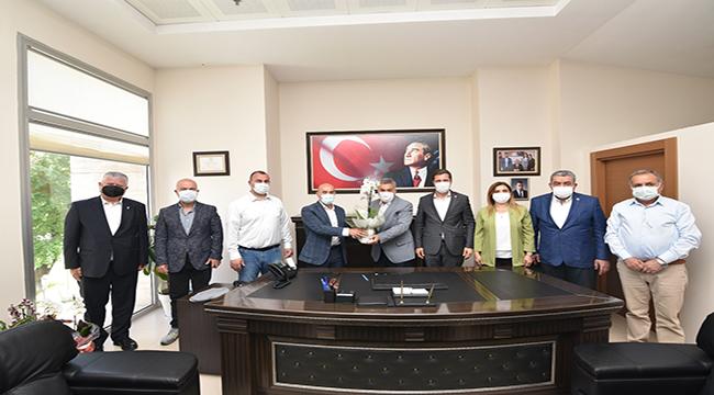 Başkan Mithat Tekin'e üst düzey 'Hayırlı olsun' ziyareti