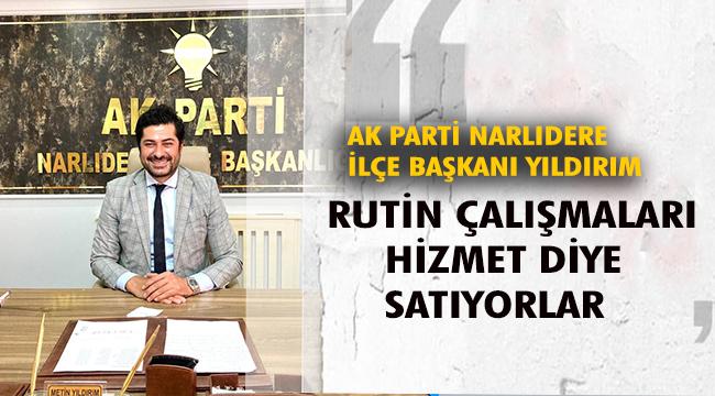 AK Parti'li Yıldırım Narlıdere Belediyesinin performansını değerlendirdi