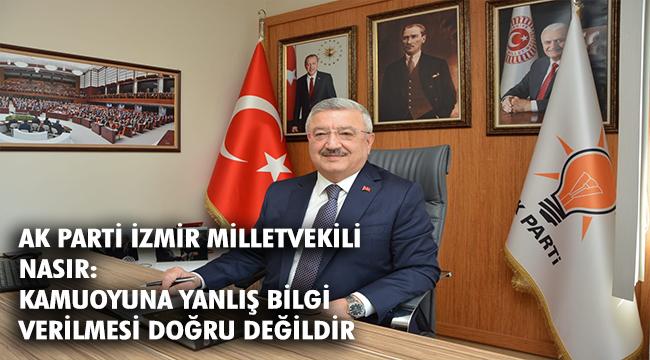 AK Parti İzmir Milletvekili Necip Nasır:  ‘’Deprem gibi hayati meseleler siyaset üstüdür’’