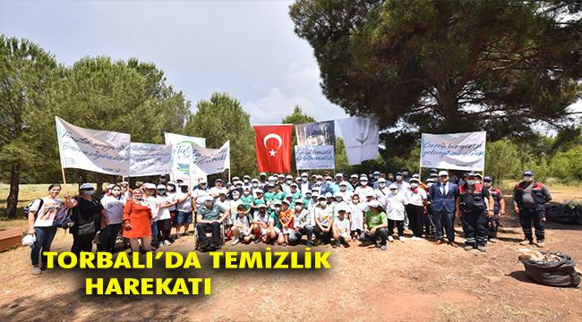 Torbalı’da vatandaşlar belediyeyle el ele 20 ton çöp topladı