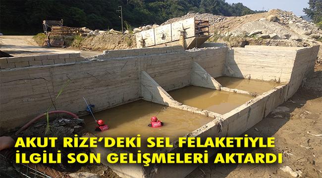 AKUT, Rize sel felaketinde  16 vatandaşımızı güvenli alana tahliye etti