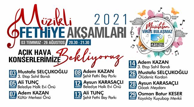 Müzikli Fethiye akşamları başlıyor