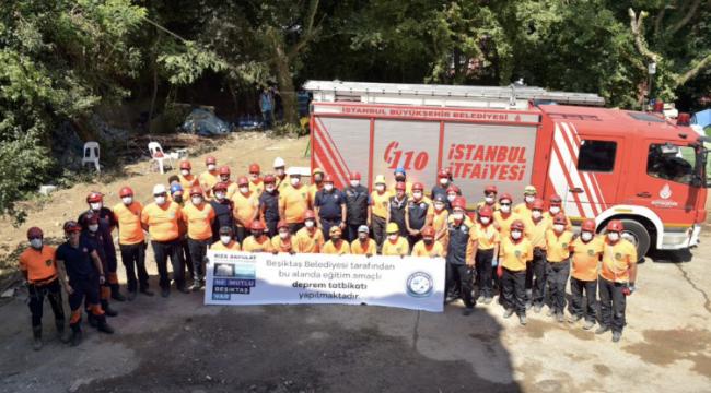 BEŞİKTAŞ’TA OLASI İSTANBUL DEPREMİNE KARŞI TATBİKAT GERÇEKLEŞTİRİLDİ