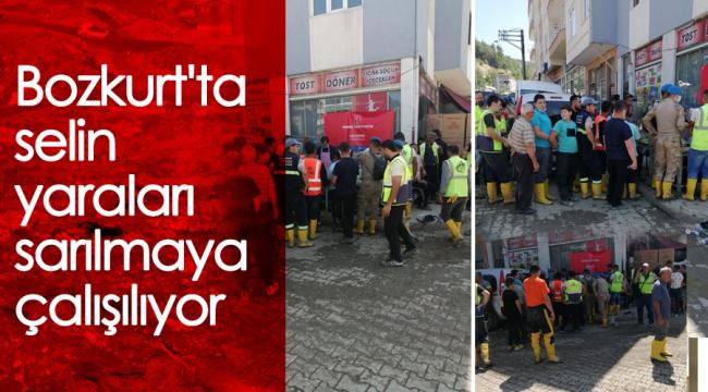 Bozkurt'ta selin yaraları sarılmaya çalışılıyor