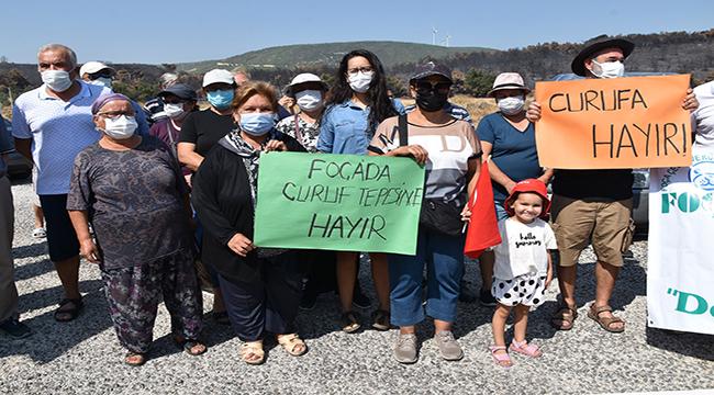 FOÇALILAR CÜRUF DEPOLAMA ALANINA VE YANGINLARA TEPKİ GÖSTERDİ