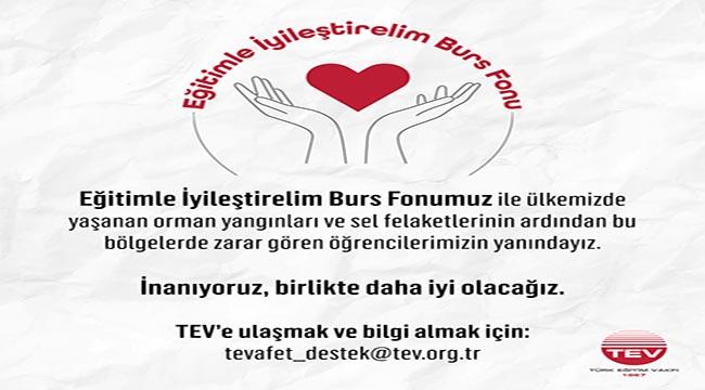 TÜRK EĞİTİM VAKFI’NDAN AFETZEDE ÖĞRENCİLERE DESTEK