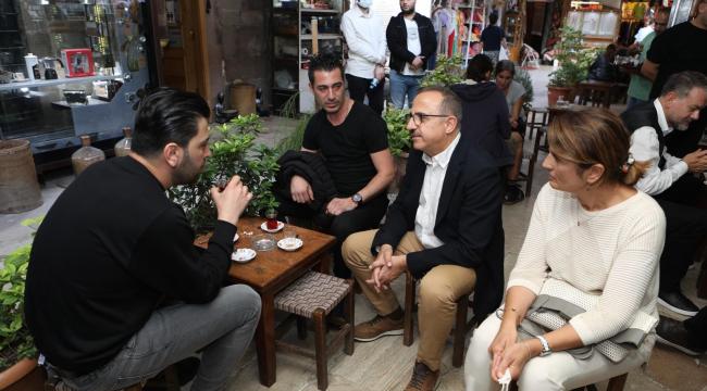 Başkan Sürekli’nin gündemi ‘Esnaf ve Kemeraltı’