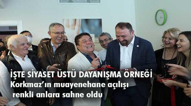 Beyin Cerrahı Op. Dr. Okan Korkmaz&#039;ın açılışında siyaset üstü, renkli dayanışma...