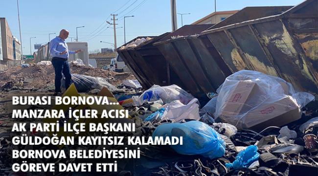 Devasa çöplere, AK Parti Bornova'dan tepki