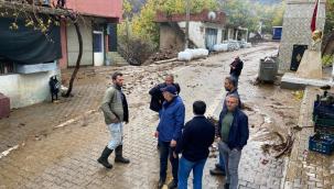 Başkan Eriş, aşırı yağış sonrası sahada inceleme yaptı