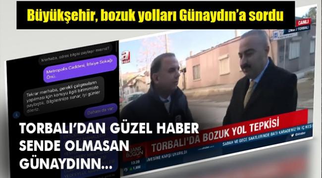 Büyükşehir’den Günaydın’a asfalt sözü