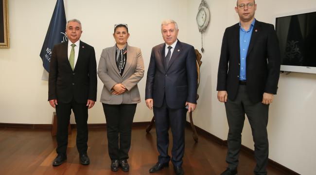 CHP MİLLETVEKİLİ ÇETİN ARIK’TAN BAŞKAN ÇERÇİOĞLU&#039;NA ZİYARET