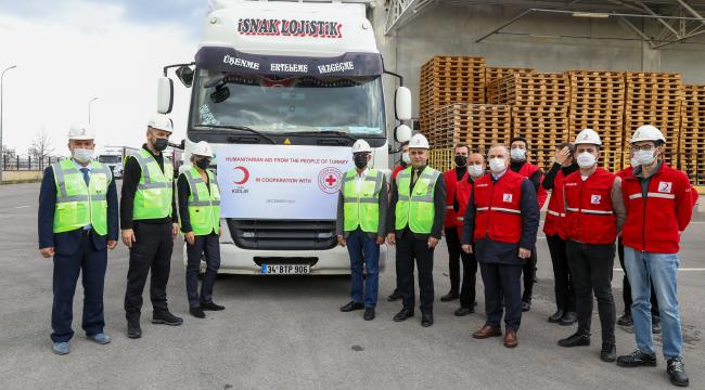 KIZILAY’DAN BELARUS’TAKİ MÜLTECİLERE İLK İNSANİ YARDIM YOLA ÇIKTI
