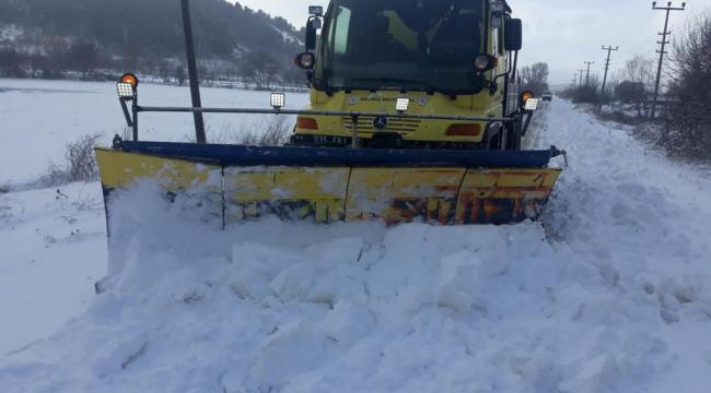 Ödemiş Belediyesi kış mücadelesinde
