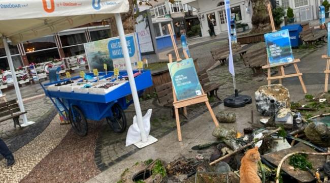 ÜSKÜDAR ÇENGELKÖY’DE DALGIÇLAR TARAFINDAN SU ALTI TEMİZLİĞİ YAPILDI